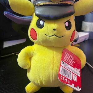 Pokemon Pikachu Plush with Hat - Yellow and Black
